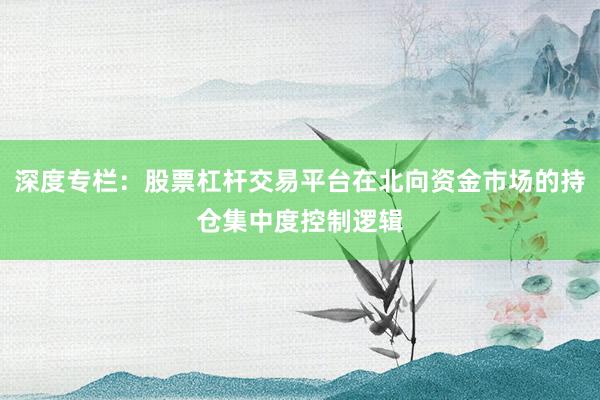 深度专栏：股票杠杆交易平台在北向资金市场的持仓集中度控制逻辑