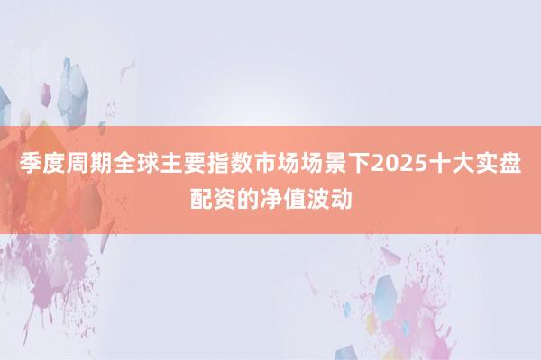 季度周期全球主要指数市场场景下2025十大实盘配资的净值波动
