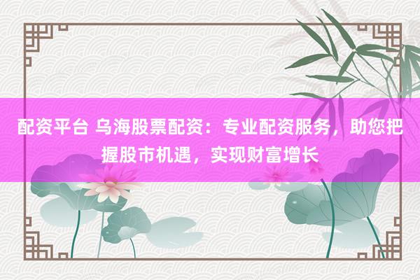 配资平台 乌海股票配资：专业配资服务，助您把握股市机遇，实现财富增长