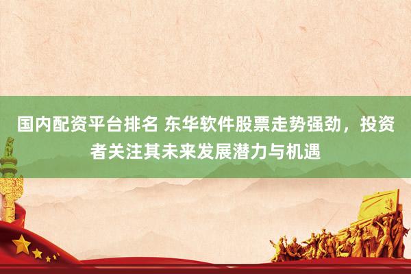 国内配资平台排名 东华软件股票走势强劲，投资者关注其未来发展潜力与机遇